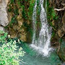 Waterfall in Kourtaliotiko Gorge Kourtaliotiko Gorge
