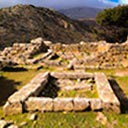 Ancient ruins of Lato archaeological site in Crete surrounded by scenic hills Ancient City of Lato – Crete's Best-Preserved Doric Settlement