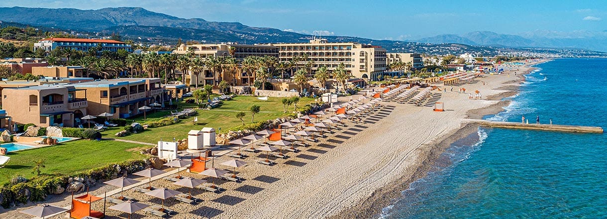 Heraklion Airport transfer to Aquila Rithymna Beach in Adelianos Kampos Crete