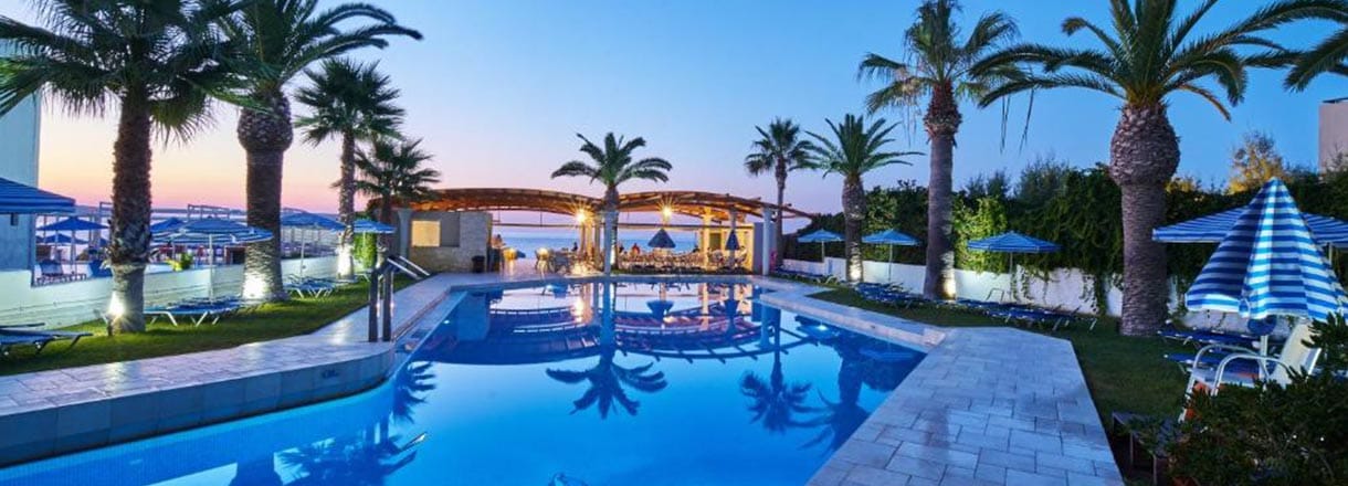 Heraklion Airport transfer to Eva Bay Hotel in Adelianos Kampos Crete